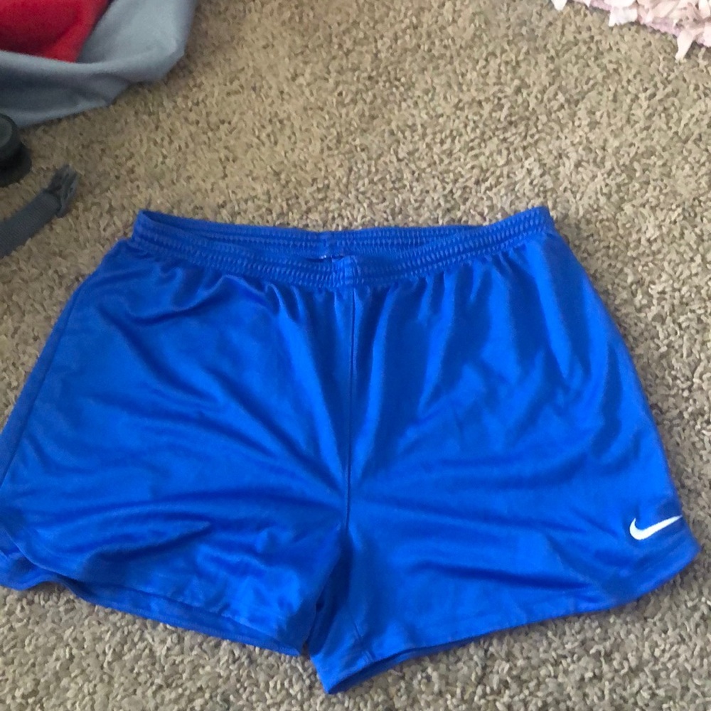 Blue Nike shorts